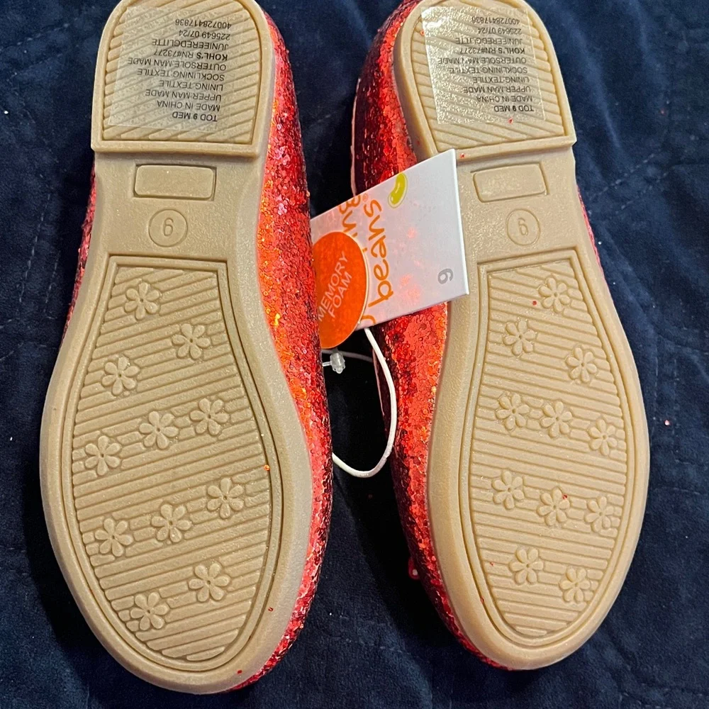 Jumping Beans Red Glitter Dress Shoes
